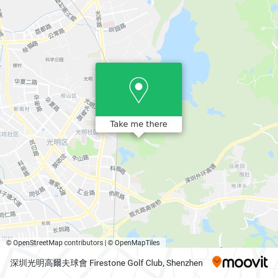 深圳光明高爾夫球會 Firestone Golf Club map