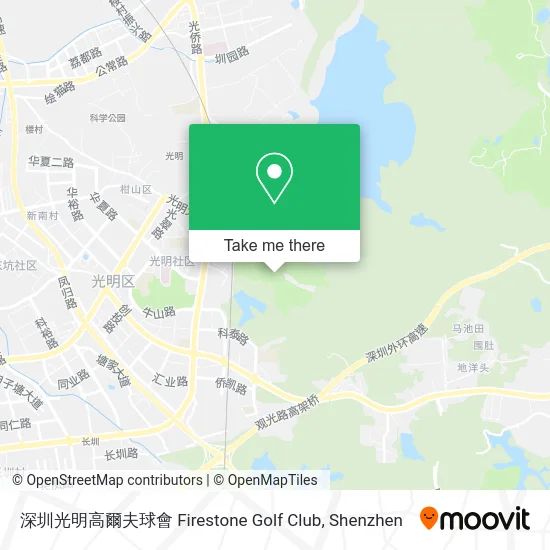 深圳光明高爾夫球會 Firestone Golf Club map