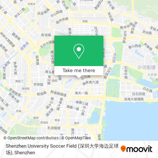 Shenzhen University Soccer Field (深圳大学海边足球场) map