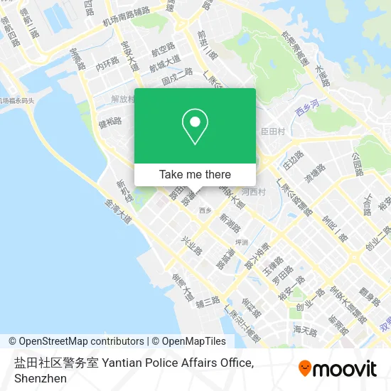 盐田社区警务室 Yantian Police Affairs Office map