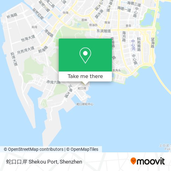 蛇口口岸 Shekou Port map