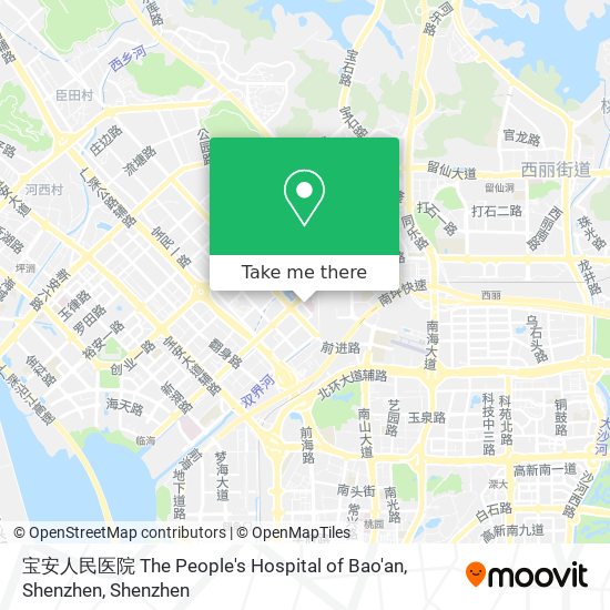 宝安人民医院 The People's Hospital of Bao'an, Shenzhen map