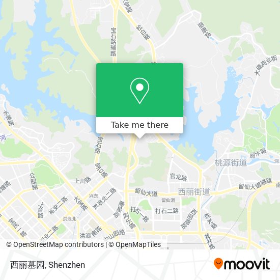 西丽墓园 map