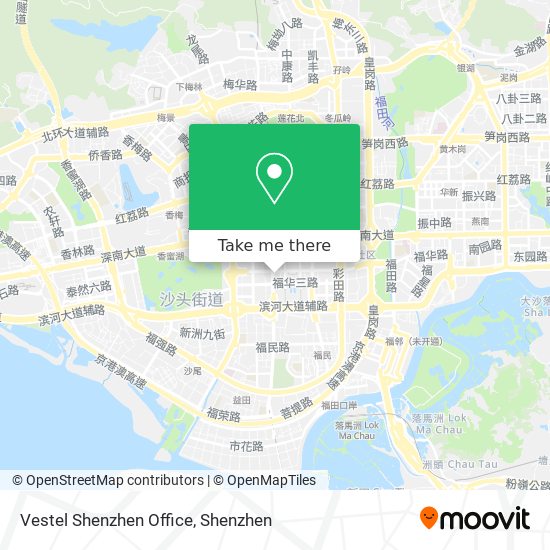 Vestel Shenzhen Office map