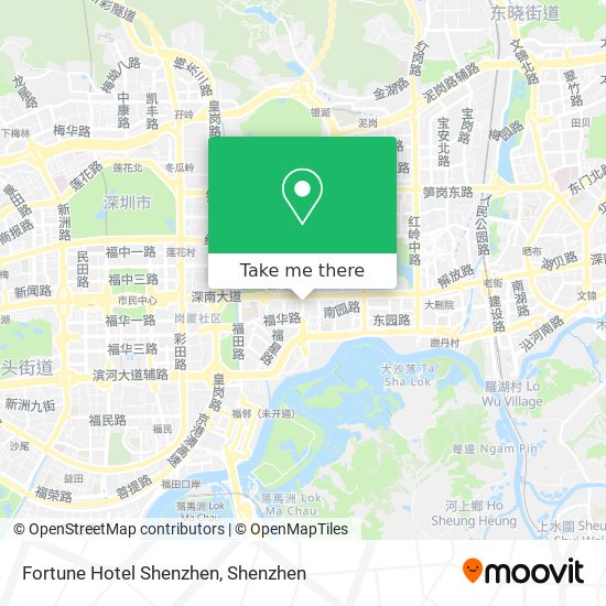 Fortune Hotel Shenzhen map