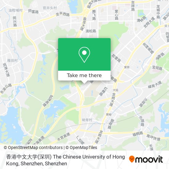 香港中文大学(深圳) The Chinese University of Hong Kong, Shenzhen map