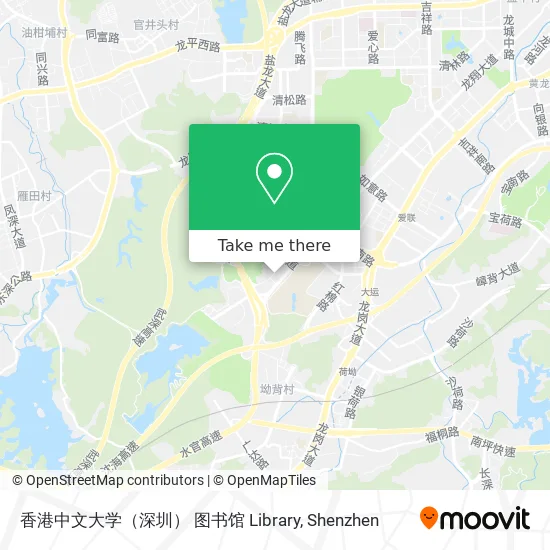 香港中文大学（深圳） 图书馆 Library map