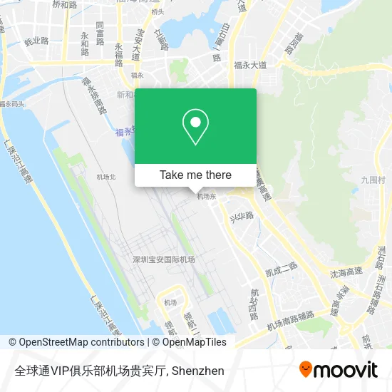 全球通VIP俱乐部机场贵宾厅 map