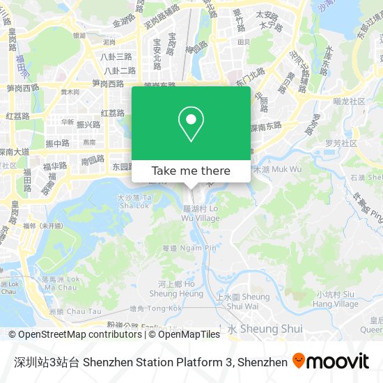 深圳站3站台 Shenzhen Station Platform 3 map