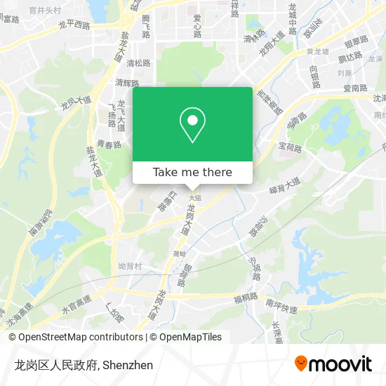 龙岗区人民政府 map