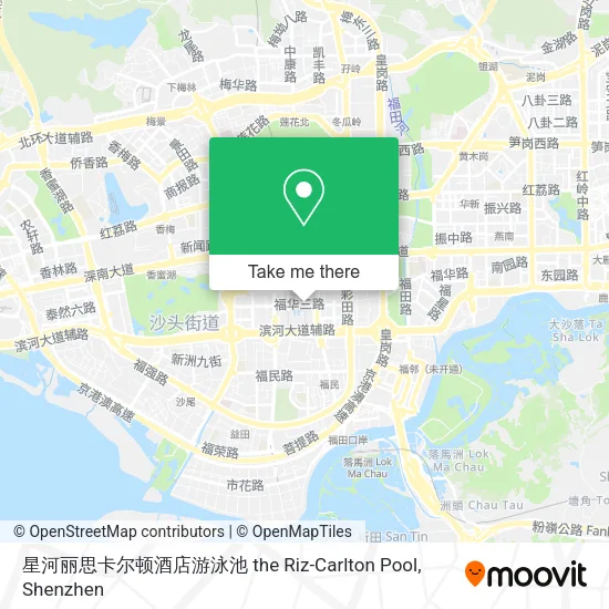 星河丽思卡尔顿酒店游泳池 the Riz-Carlton Pool map