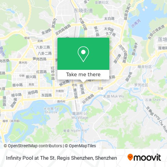 Infinity Pool at The St. Regis Shenzhen map