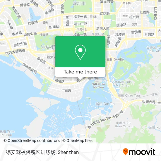 综安驾校保税区训练场 map