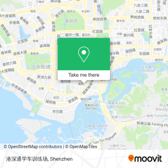 港深通学车训练场 map