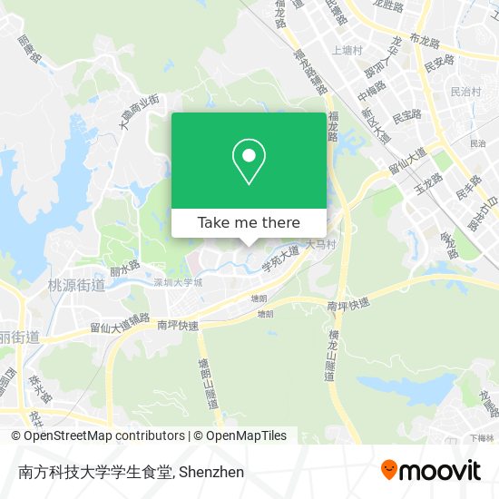南方科技大学学生食堂 map