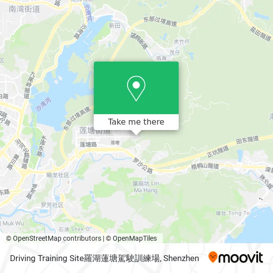 Driving Training Site羅湖蓮塘駕駛訓練場 map
