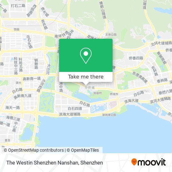 The Westin Shenzhen Nanshan map