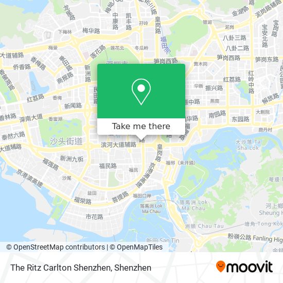 The Ritz Carlton Shenzhen map