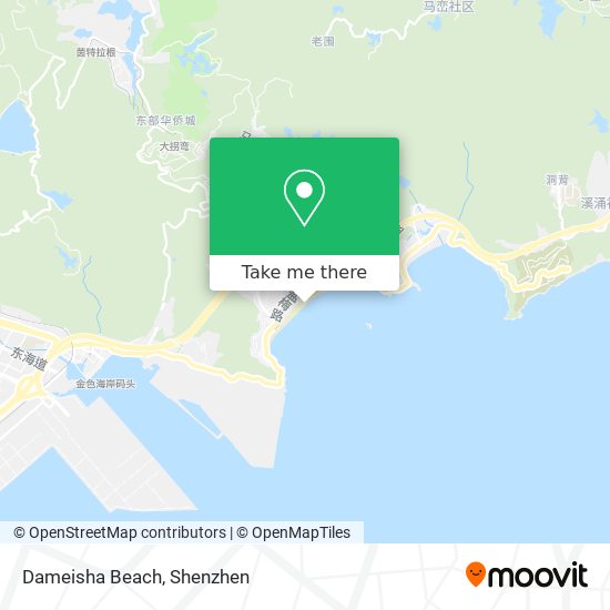 Dameisha Beach map