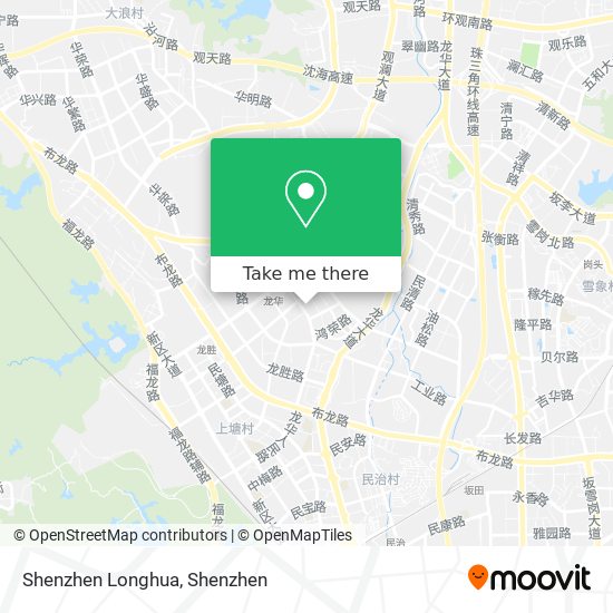 Shenzhen Longhua map