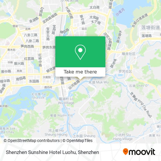 Shenzhen Sunshine Hotel Luohu map