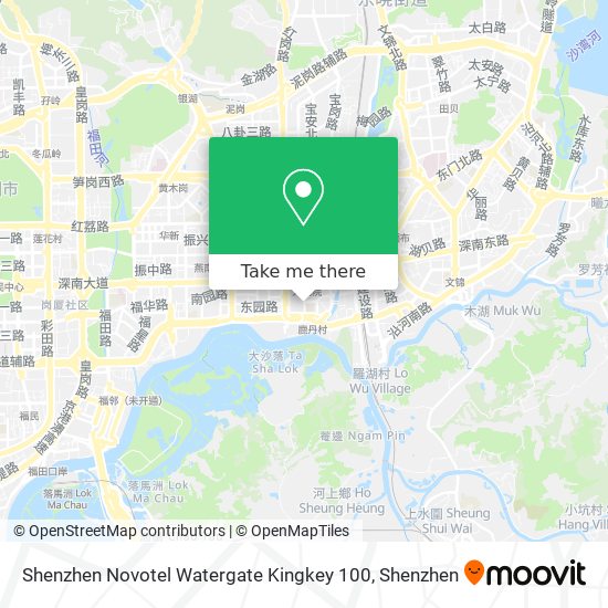 Shenzhen Novotel Watergate Kingkey 100 map