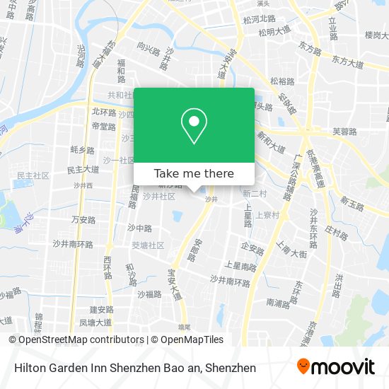 Hilton Garden Inn Shenzhen Bao an map
