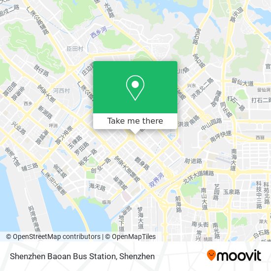 Shenzhen Baoan Bus Station map