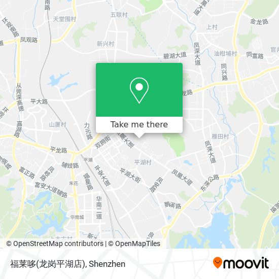 福莱哆(龙岗平湖店) map