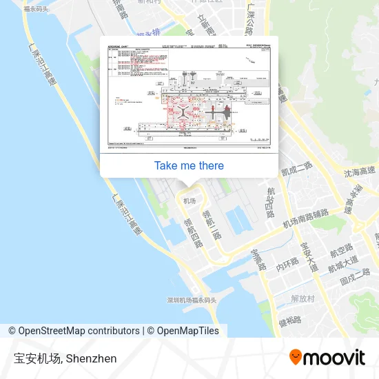 宝安机场 map