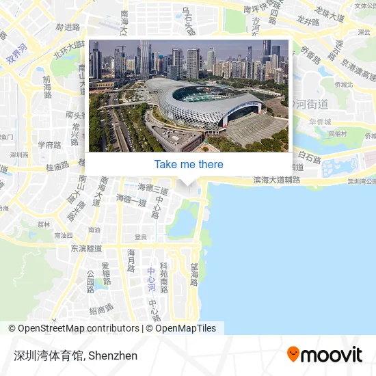 深圳湾体育馆 map