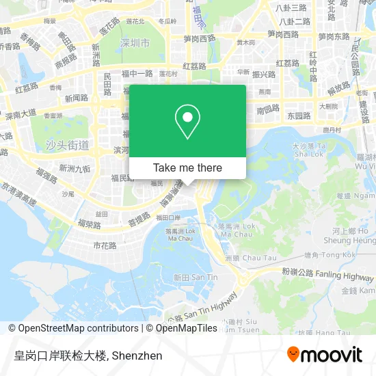 皇岗口岸联检大楼 map