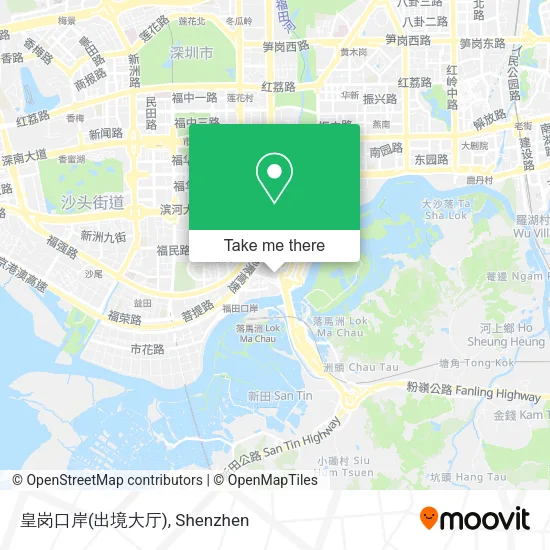 皇岗口岸(出境大厅) map