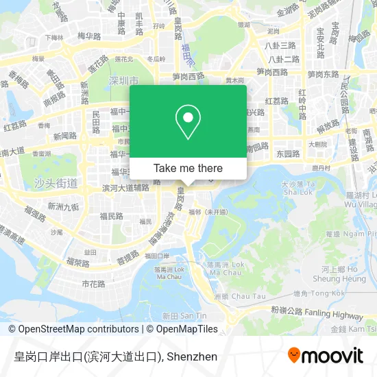 皇岗口岸出口(滨河大道出口) map