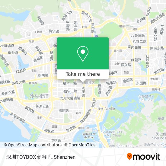 深圳TOYBOX桌游吧 map