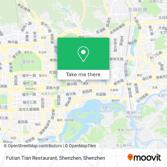 Futian Tian Restaurant, Shenzhen map