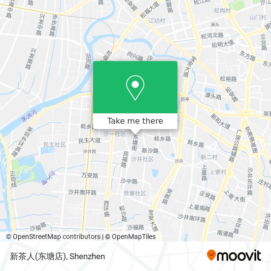 新茶人(东塘店) map