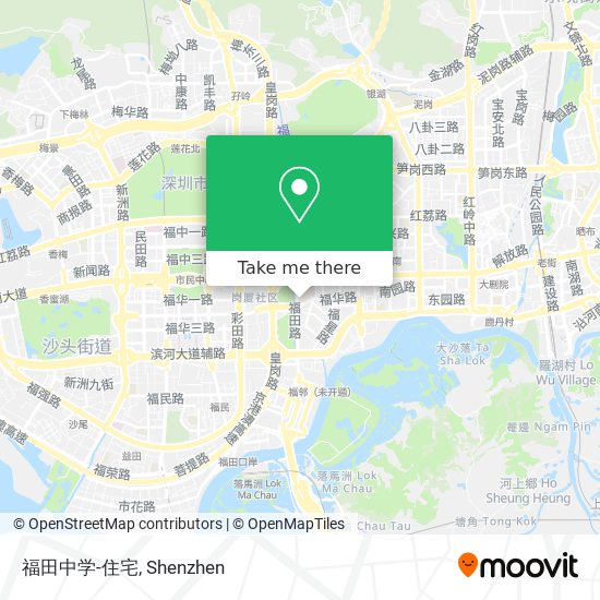 福田中学-住宅 map