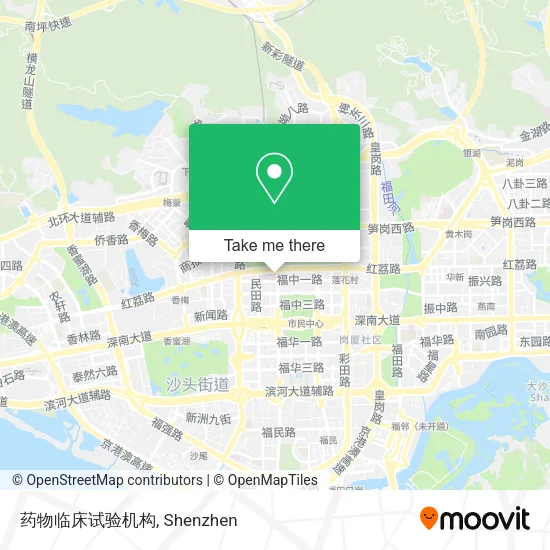药物临床试验机构 map