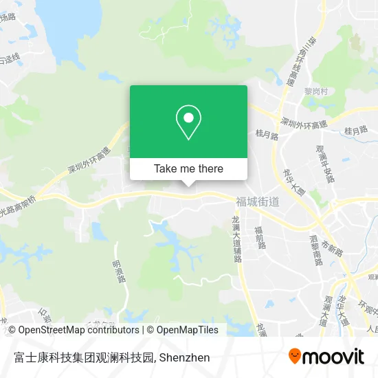 富士康科技集团观澜科技园 map