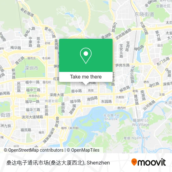 桑达电子通讯市场(桑达大厦西北) map