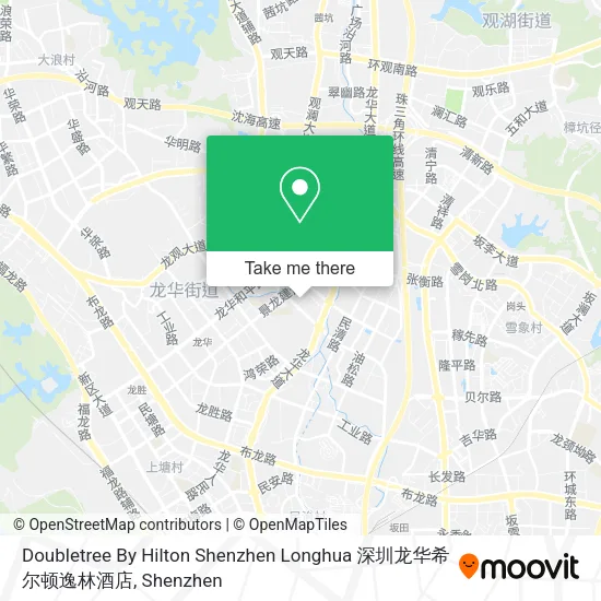 Doubletree By Hilton Shenzhen Longhua 深圳龙华希尔顿逸林酒店 map