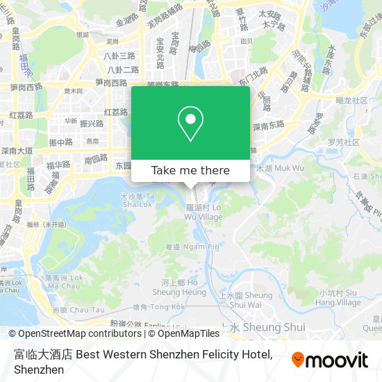 富临大酒店 Best Western Shenzhen Felicity Hotel map