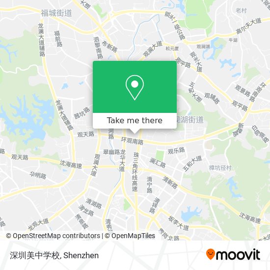 深圳美中学校 map