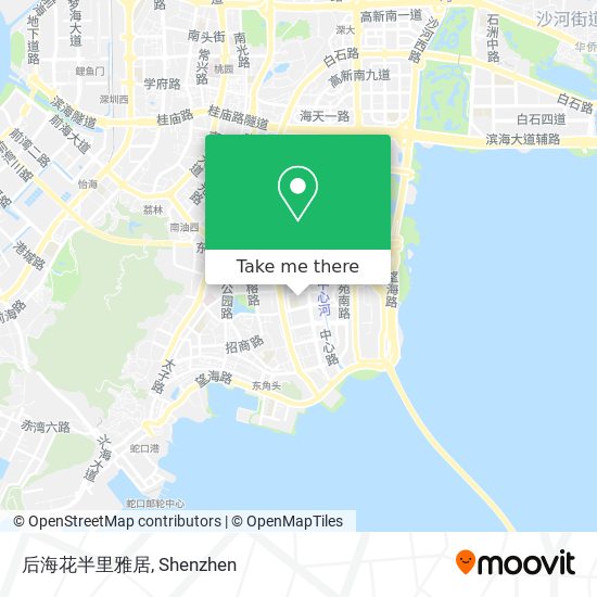 后海花半里雅居 map