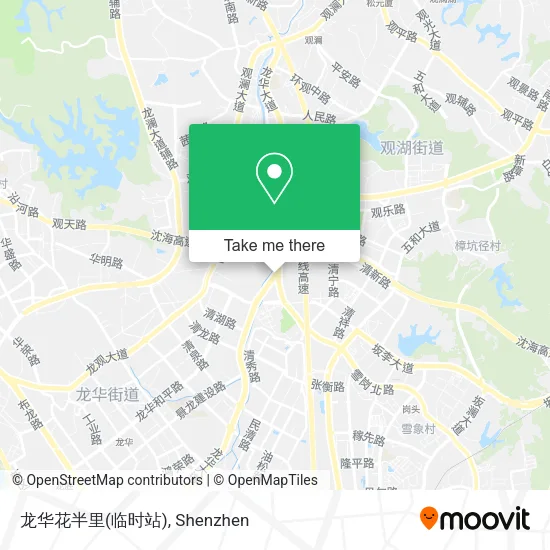 龙华花半里(临时站) map