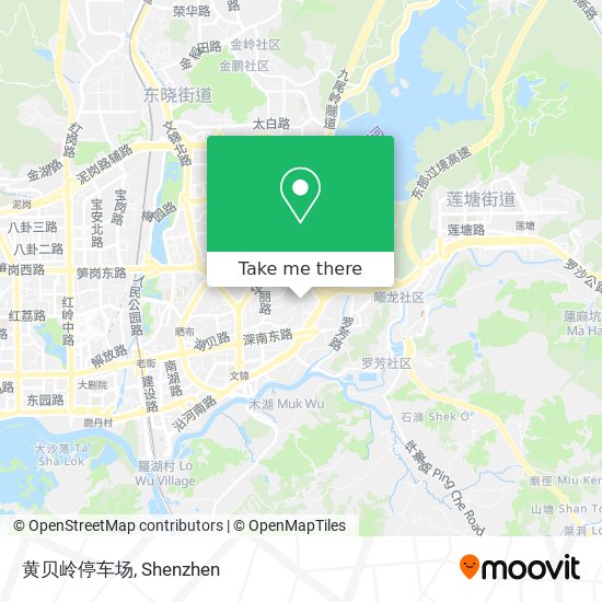黄贝岭停车场 map