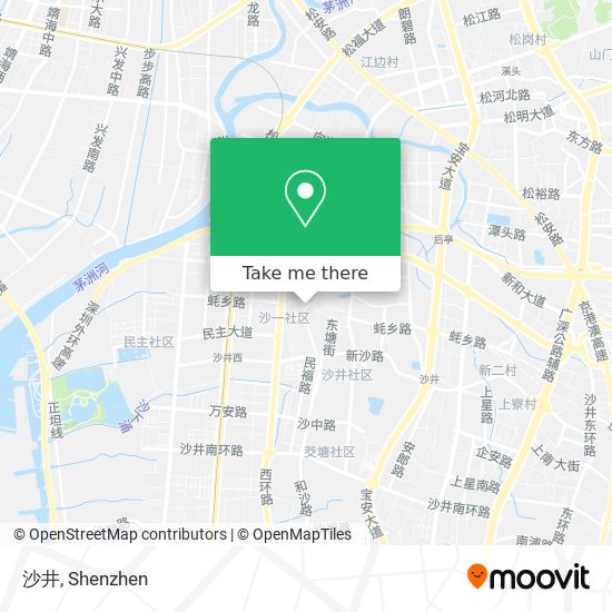 沙井 map