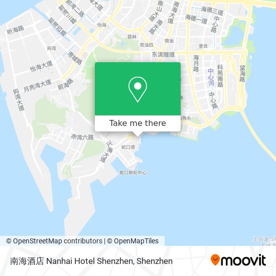 南海酒店 Nanhai Hotel Shenzhen map