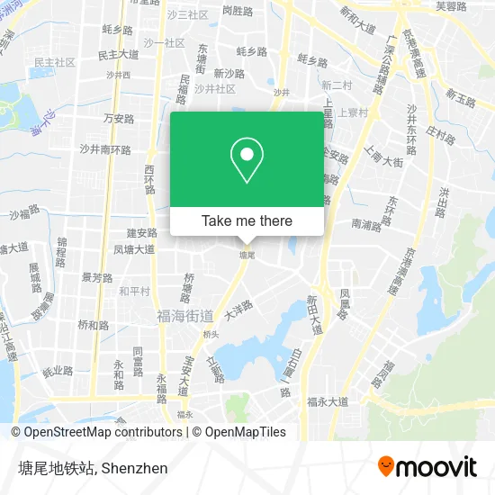 塘尾地铁站 map